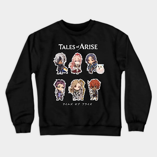 tales of arise - pixle 2 Crewneck Sweatshirt by Japanese Mask Art